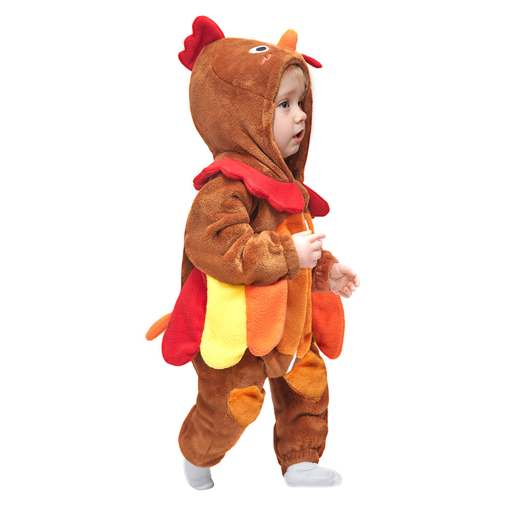 Kinder Truthahn Tierkostüm Schlafanzug einteiliger Pyjama Bademäntel für Erwachsene unisex Thanksgiving
