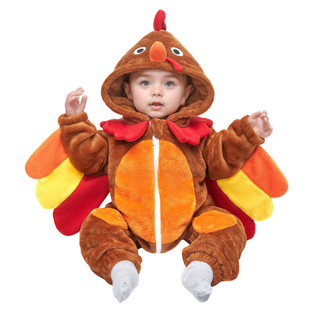 Kinder Truthahn Tierkostüm Schlafanzug einteiliger Pyjama Bademäntel für Erwachsene unisex Thanksgiving