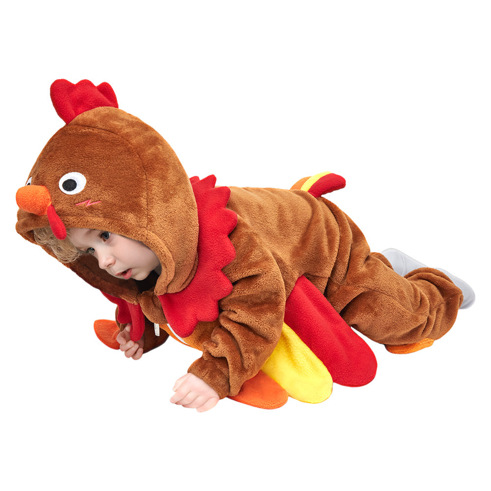 Kinder Truthahn Tierkostüm Schlafanzug einteiliger Pyjama Bademäntel für Erwachsene unisex Thanksgiving