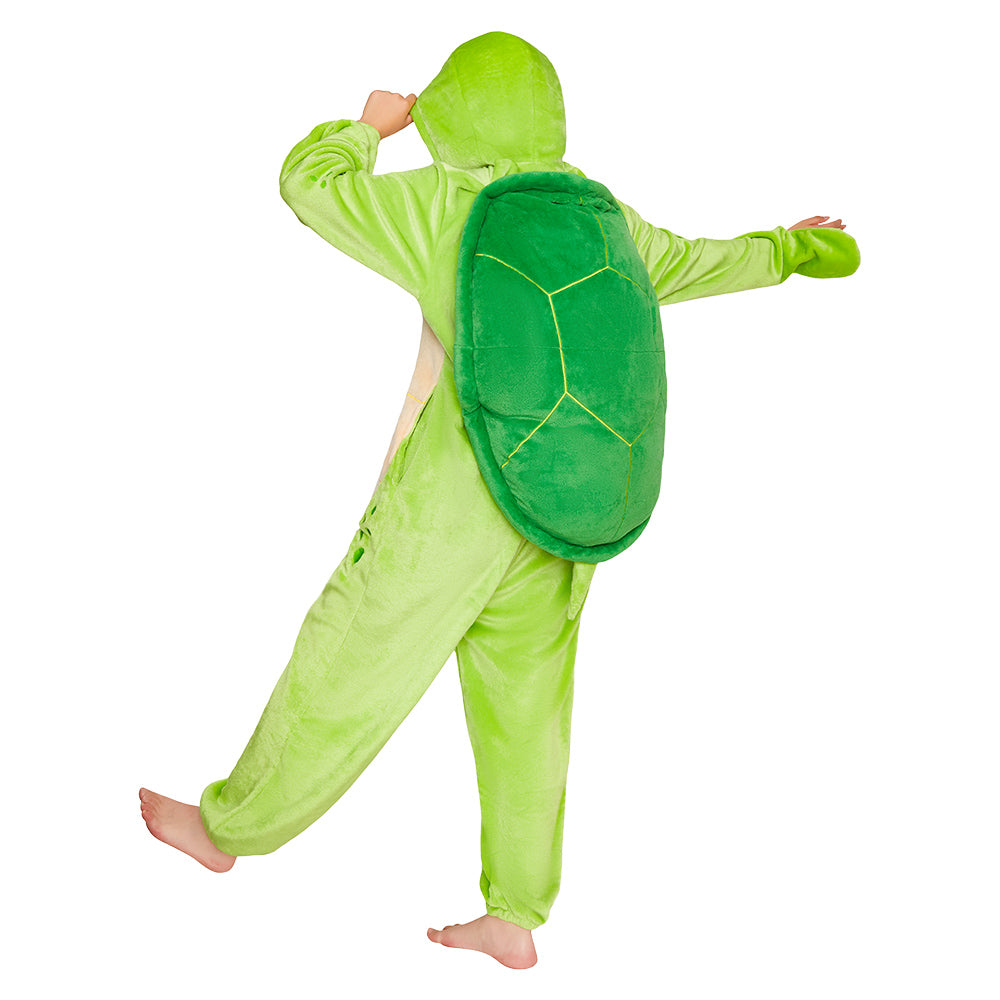 Erwachsene Unisex Meeresschildkröte Tier kostüm grün Schlafanzug einteiliger Pyjama