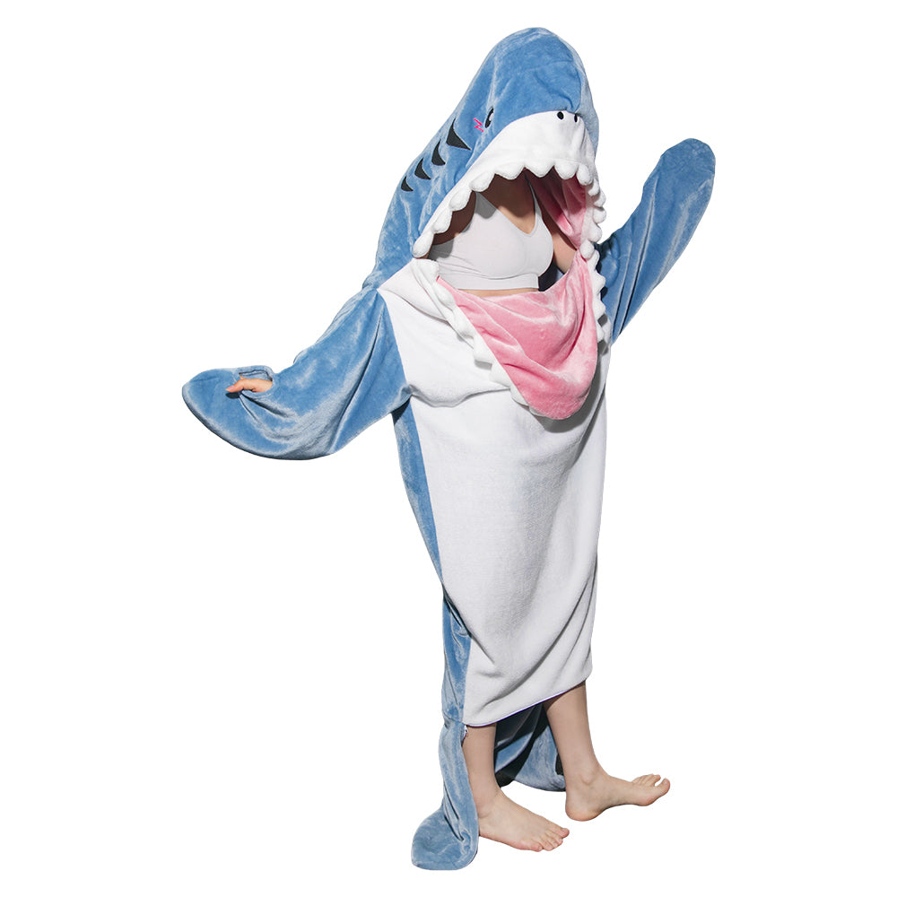 Erwachsene Unisex Hai Tierkostüm Schlafanzug einteiliger Pyjama Ultraweich Bequem - Perfekt für Entspannung