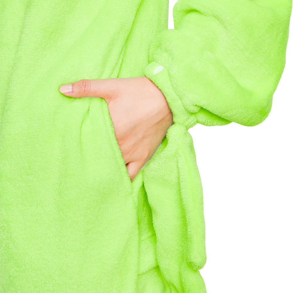 Erwachsene Unisex Aliens kostüm grün Schlafanzug einteiliger Pyjama