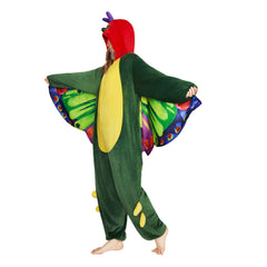 Erwachsene Unisex Schmetterling Tier kostüm grün Schlafanzug einteiliger Pyjama