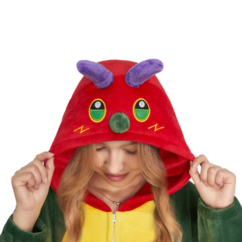 Erwachsene Unisex Schmetterling Tier kostüm grün Schlafanzug einteiliger Pyjama