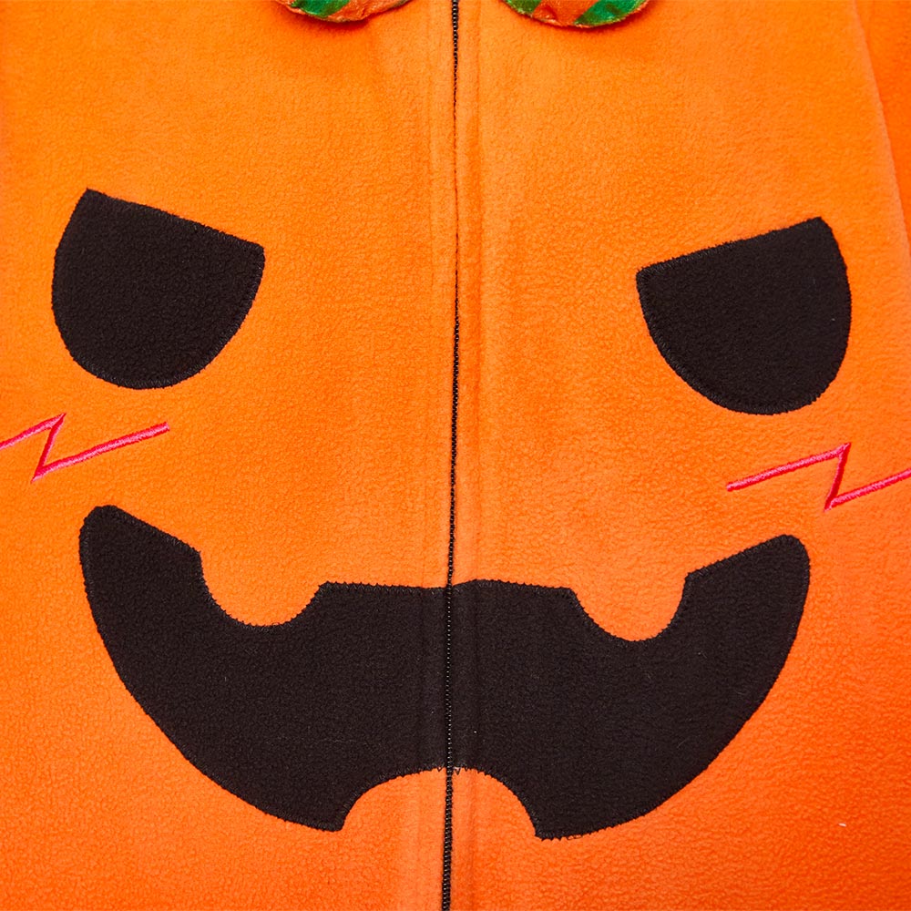 Erwachsene Unisex Schlafanzug Kürbis einteiliger Pyjama Halloween