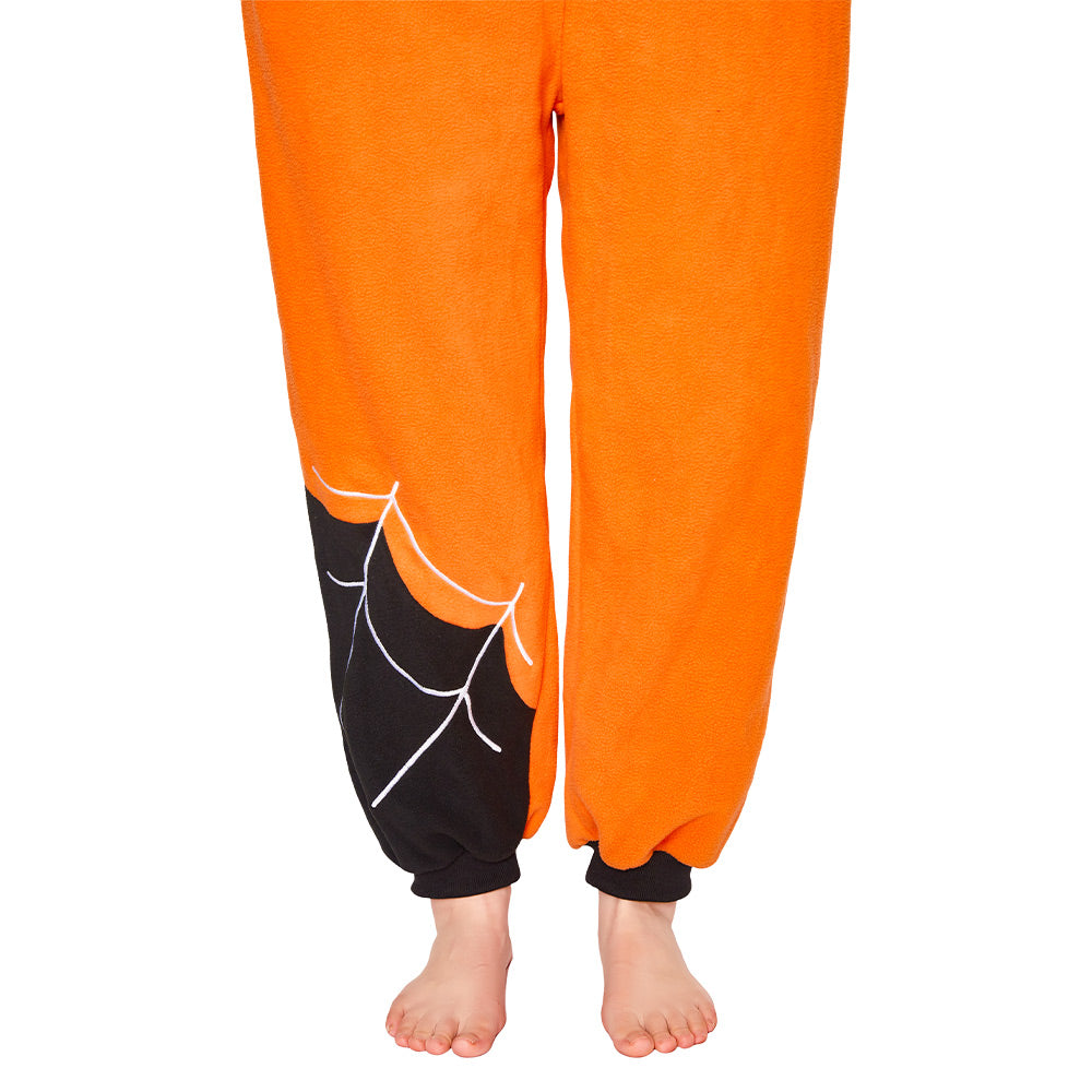 Erwachsene Unisex Schlafanzug Kürbis einteiliger Pyjama Halloween