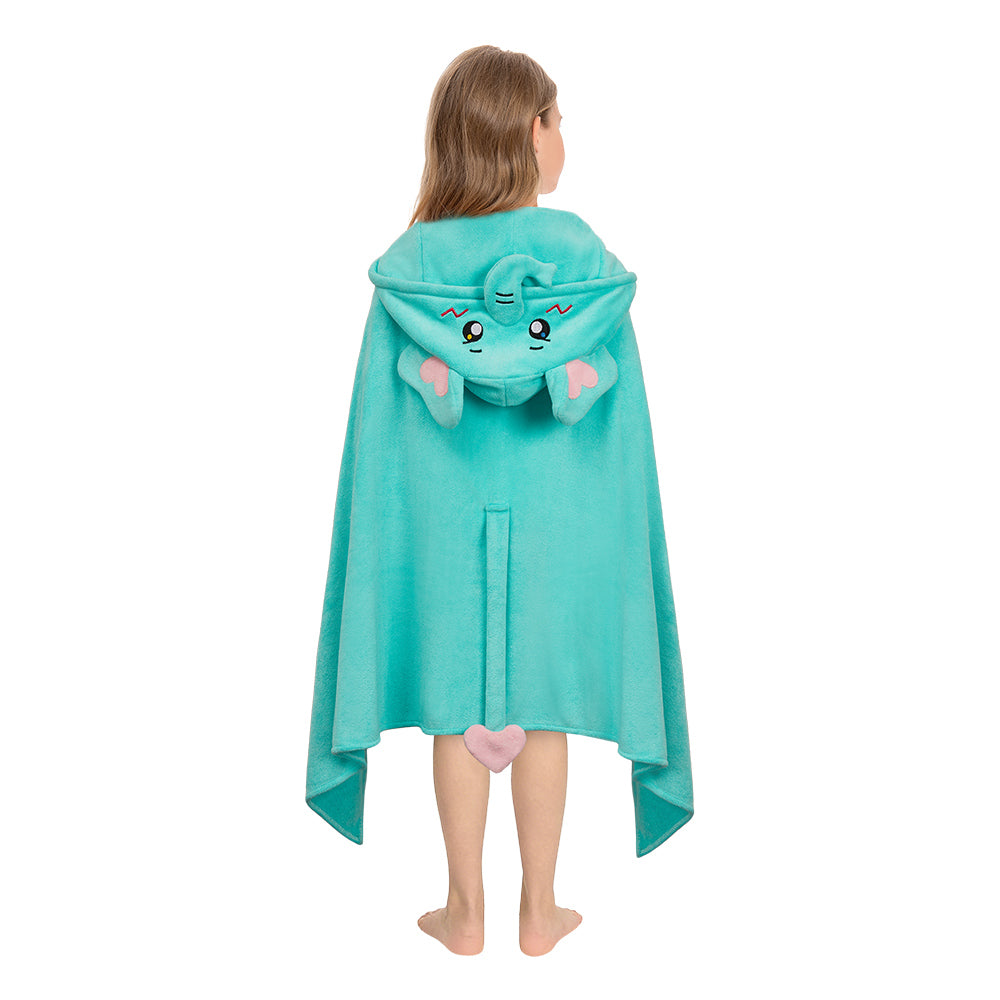 Kinder Strandtuch mit Kapuze: Dinosaurier, Capybara, Löwe, Elefant Tierkostüm Sommer Robe