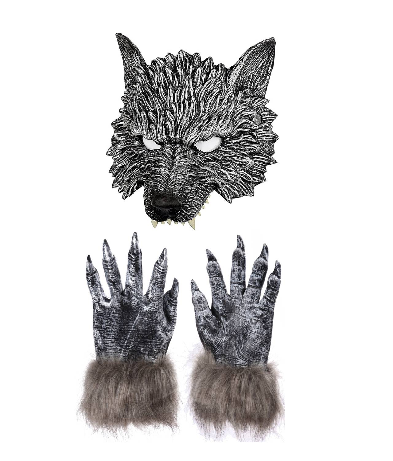 Halloween Karneval Kostüm Zubehör Werwolf Handschuhe Krallen