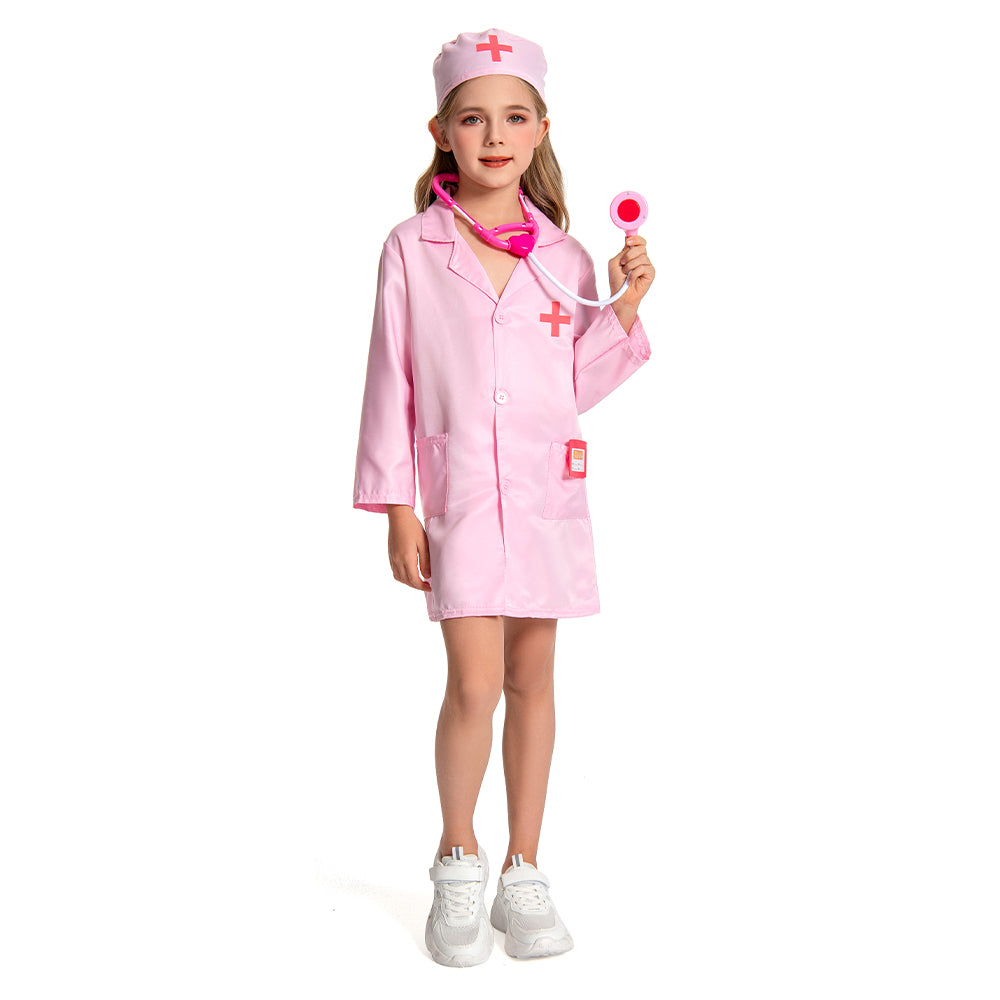Kinder Kostüm Cosplay Outfits Halloween Karneval Anzug Kinderarzt Krankenschwester