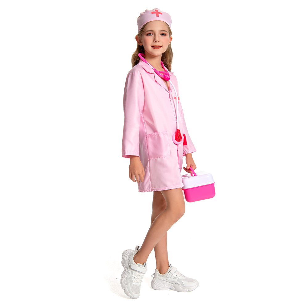 Kinder Kostüm Cosplay Outfits Halloween Karneval Anzug Kinderarzt Krankenschwester