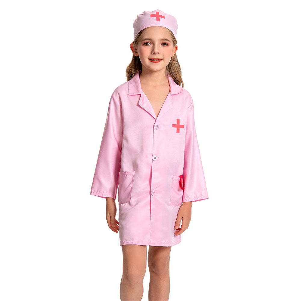 Kinder Kostüm Cosplay Outfits Halloween Karneval Anzug Kinderarzt Krankenschwester