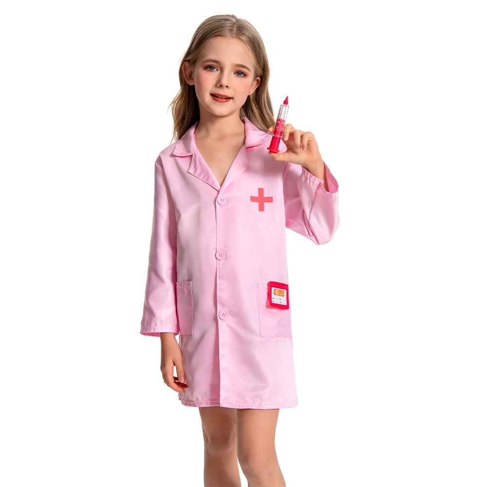 Kinder Kostüm Cosplay Outfits Halloween Karneval Anzug Kinderarzt Krankenschwester