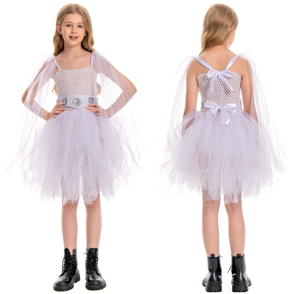 SW Kinder Mädchen Leia Cosplay tutu Kleid Kostüm Outfits Halloween Karneval Anzug