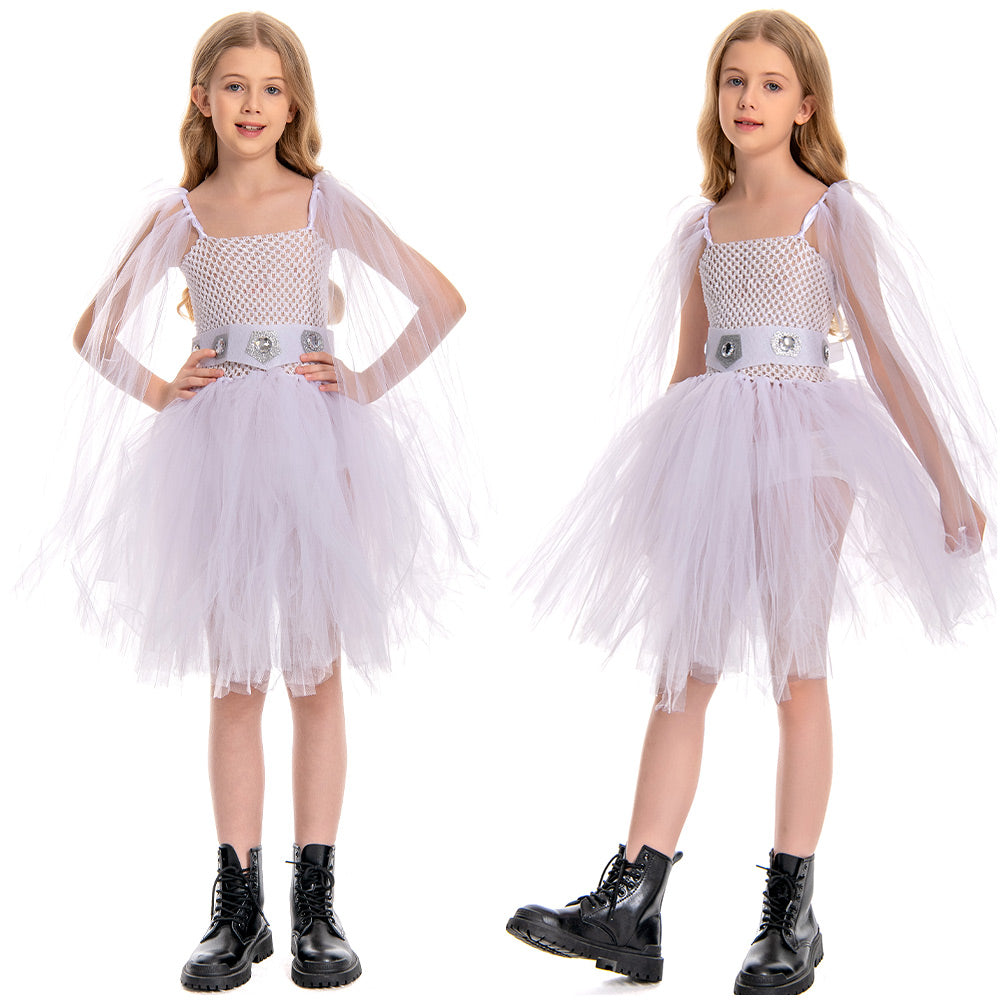SW Kinder Mädchen Leia Cosplay tutu Kleid Kostüm Outfits Halloween Karneval Anzug