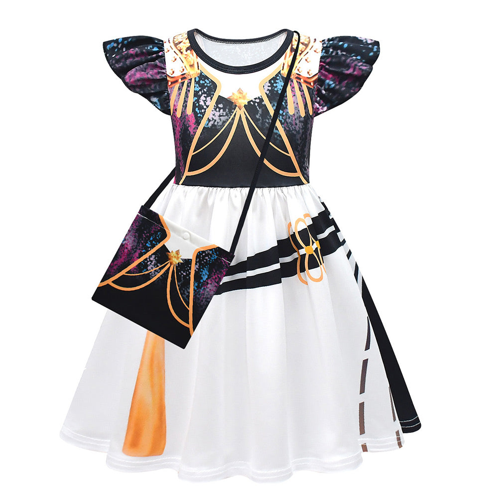 Kinder Mädchen Kpop Demon Hunters Mira Cosplay Kleid Tasch Halloween Karneval Party Anzug