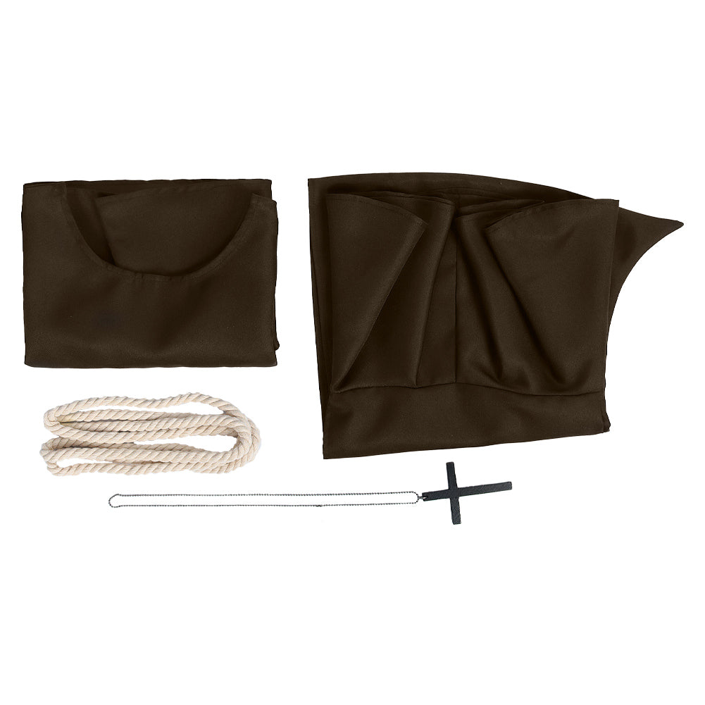 Kinder Braune mittelalterliche Renaissance-Mönchsrobe Priestergewand