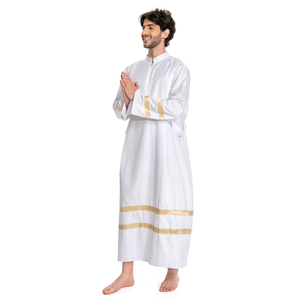 Mittelalterlicher Pastor Unisex Erwachsene Cosplay Kostüm Outfits Halloween Karneval Party Anzug