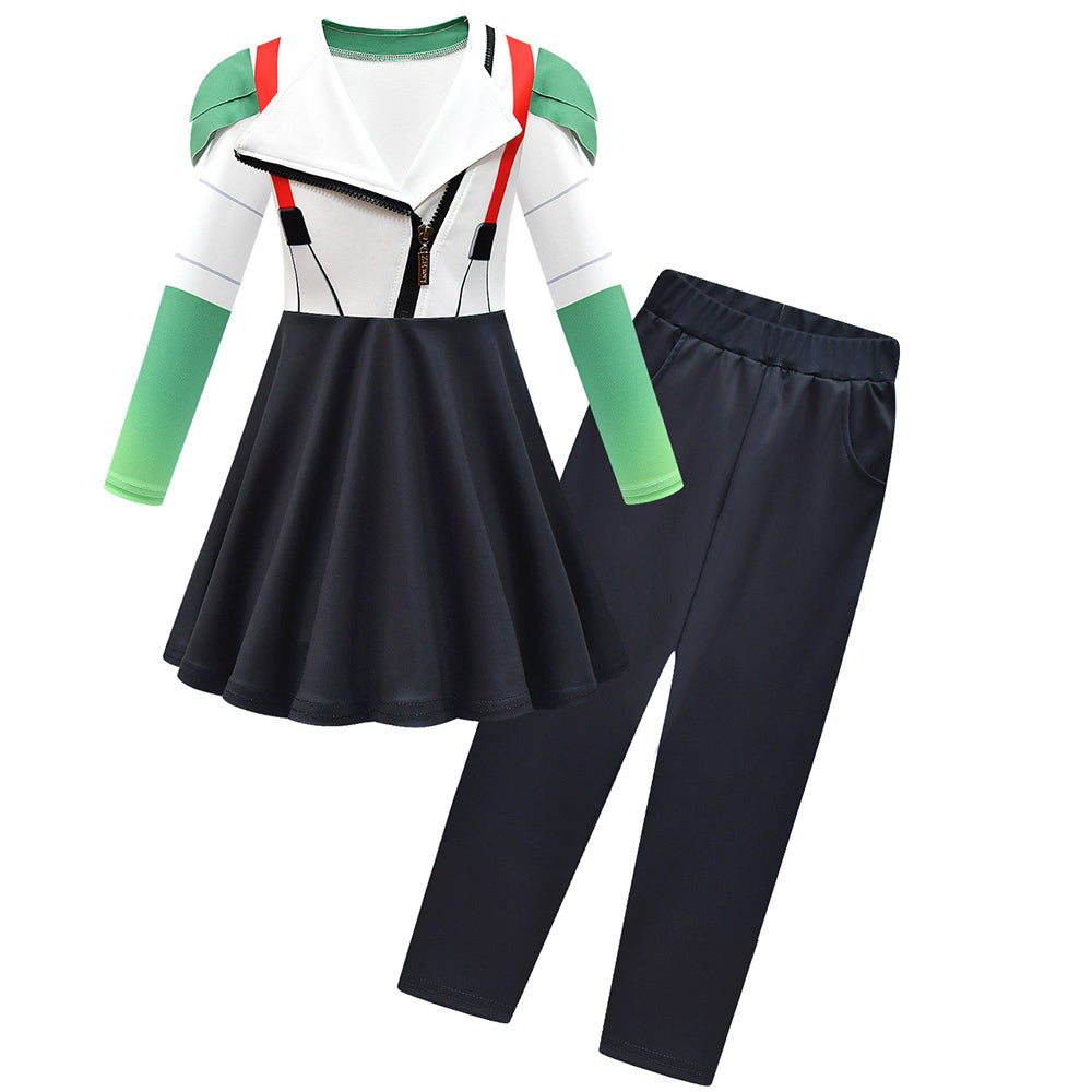 Kinder Mädchen der BAD GUYS Mr. Wolf Cosplay Kostüm Halloween Karneval Party Anzug
