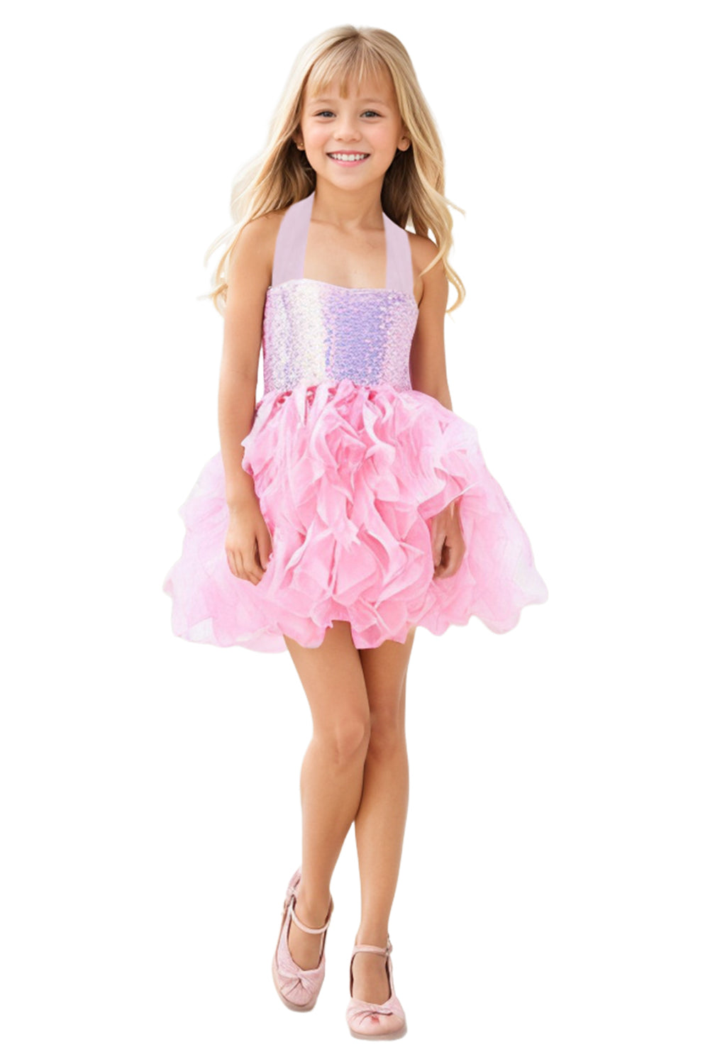 Kinder Mädchen Regenbogen tutu Kleid Prinzessin Cosplay Kostüm Outfits Halloween Karneval Anzug