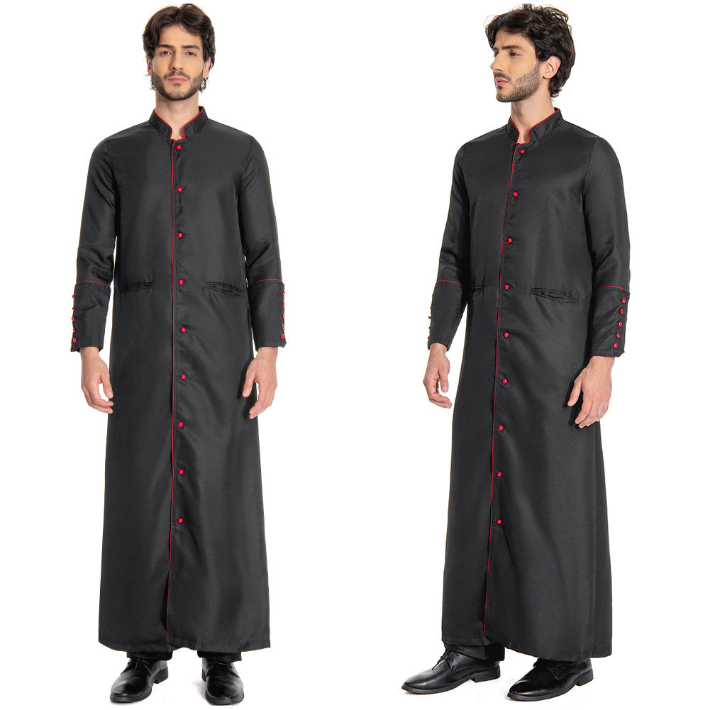 Mittelalterliche Halloween Christian Friar Priest Cosplay Kostüme Halloween Karneval Mantel