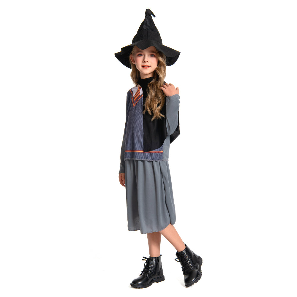 Kinder Mädchen Hexen Bühne Performance Kleidung Cosplay Kostüm Outfits Halloween Karneval Anzug