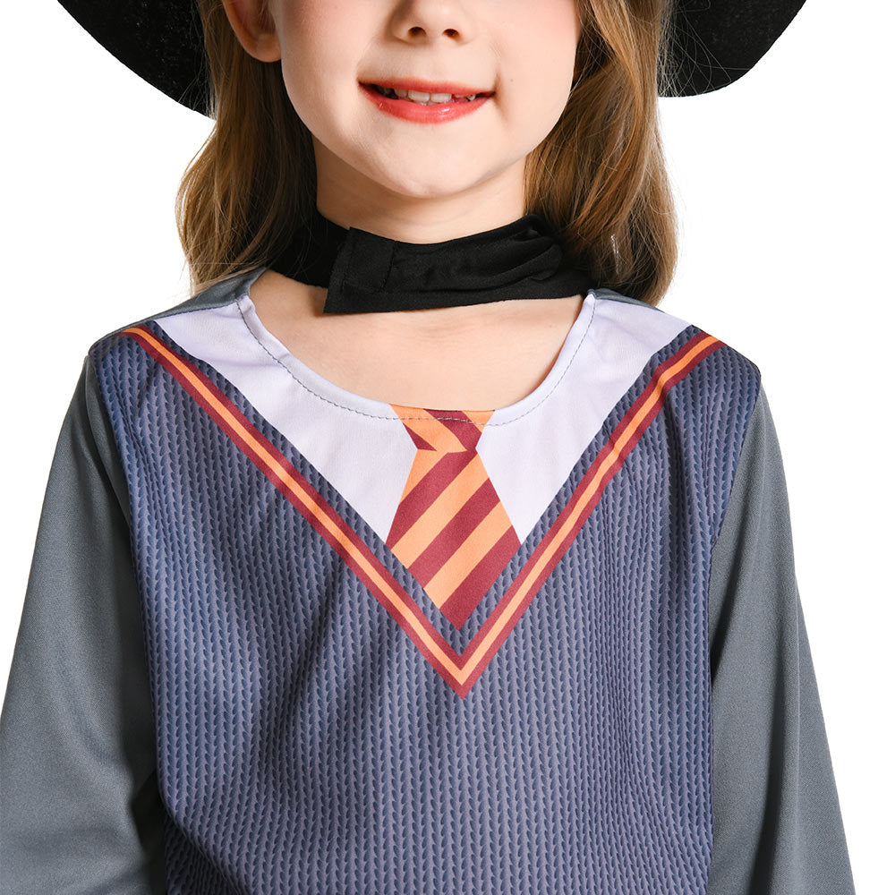 Kinder Mädchen Hexen Bühne Performance Kleidung Cosplay Kostüm Outfits Halloween Karneval Anzug