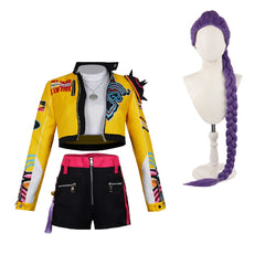 Kinder Mädchen Kpop Demon Hunters Kids Rumi Cosplay Kostüm Halloween Karneval Party Anzug