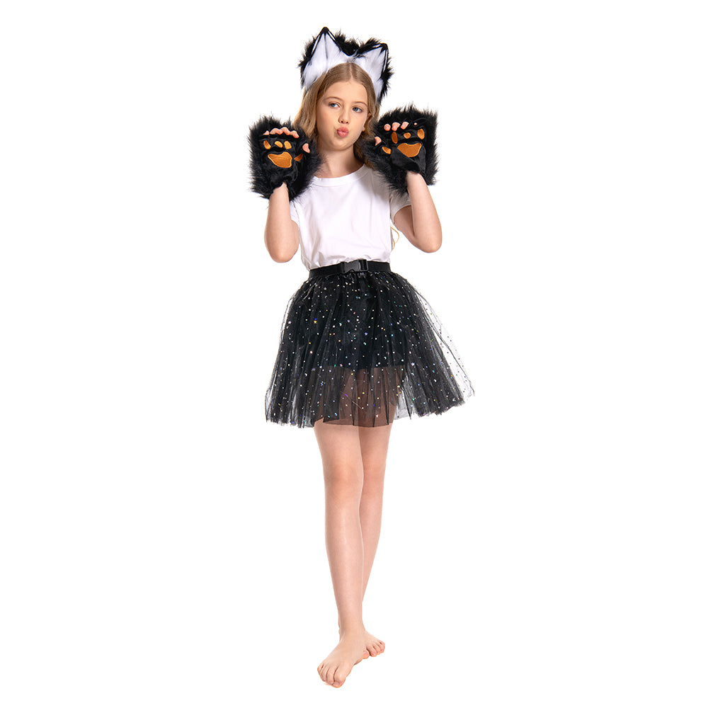 Kinder Mädchen Tutu Kleid Fuchs Cosplay Kostüm Outfits Halloween Karneval Anzug