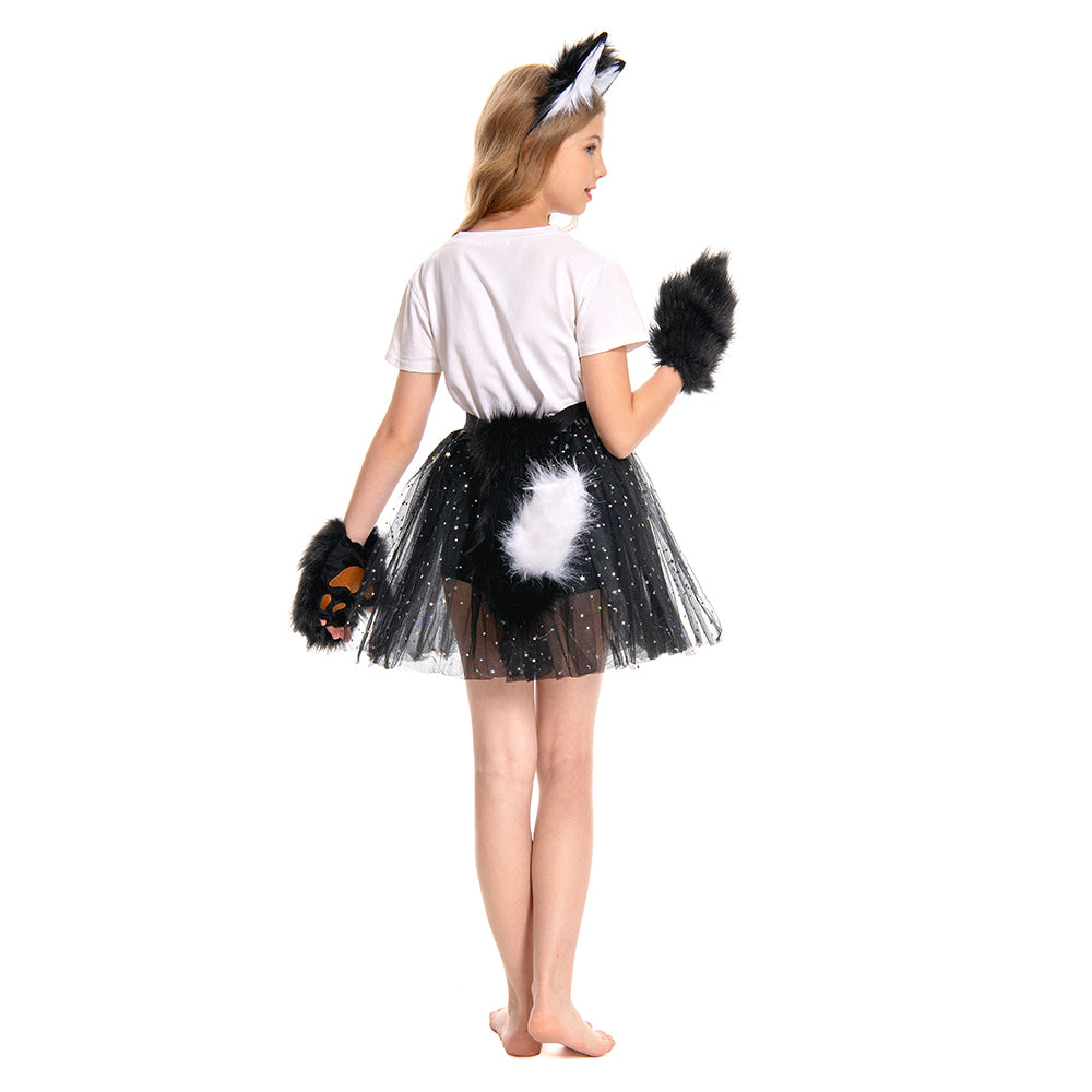Kinder Mädchen Tutu Kleid Fuchs Cosplay Kostüm Outfits Halloween Karneval Anzug