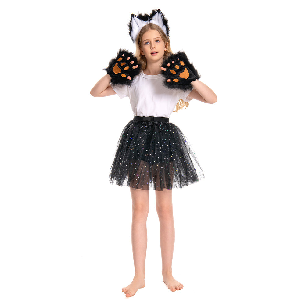 Kinder Mädchen Tutu Kleid Fuchs Cosplay Kostüm Outfits Halloween Karneval Anzug