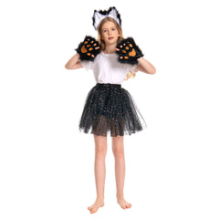 Kinder Mädchen Tutu Kleid Fuchs Cosplay Kostüm Outfits Halloween Karneval Anzug