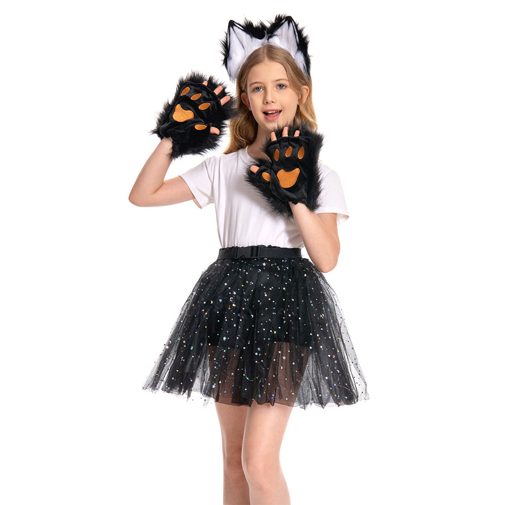 Kinder Mädchen Tutu Kleid Fuchs Cosplay Kostüm Outfits Halloween Karneval Anzug