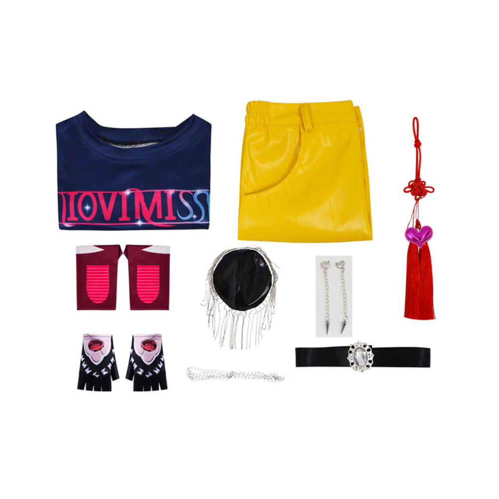Huntrix Kinder Mädchen Kpop Demon Hunters Mira Cosplay Kostüm Halloween Karneval Party Anzug