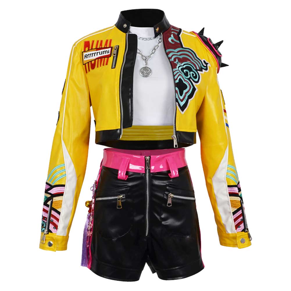 Kinder Mädchen Kpop Demon Hunters Kids Rumi Cosplay Kostüm Halloween Karneval Party Anzug