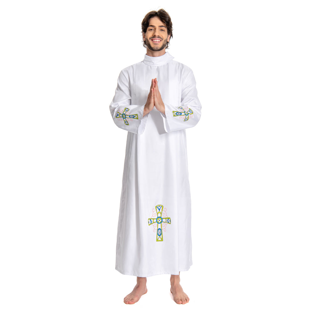 Herren pastor uniform Cosplay Kostüm Outfits Halloween Karneval Anzug