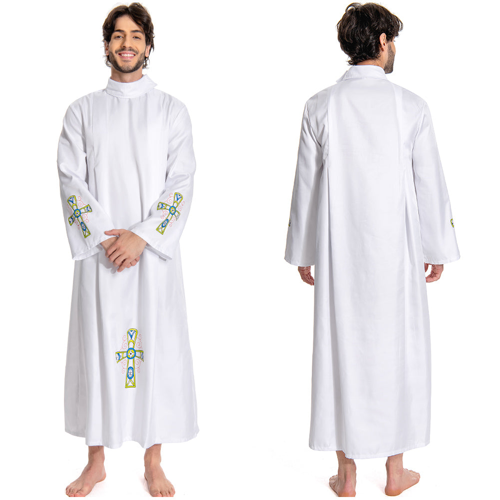 Herren pastor uniform Cosplay Kostüm Outfits Halloween Karneval Anzug