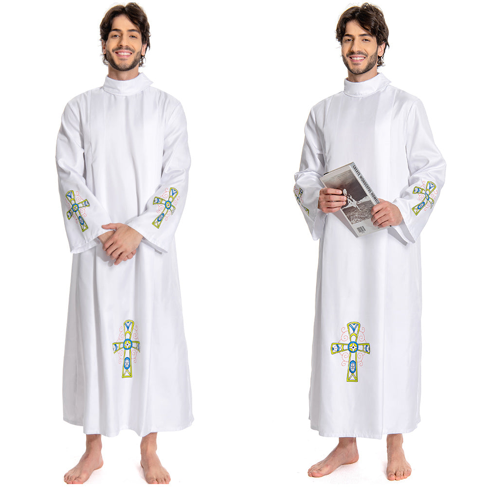 Herren pastor uniform Cosplay Kostüm Outfits Halloween Karneval Anzug