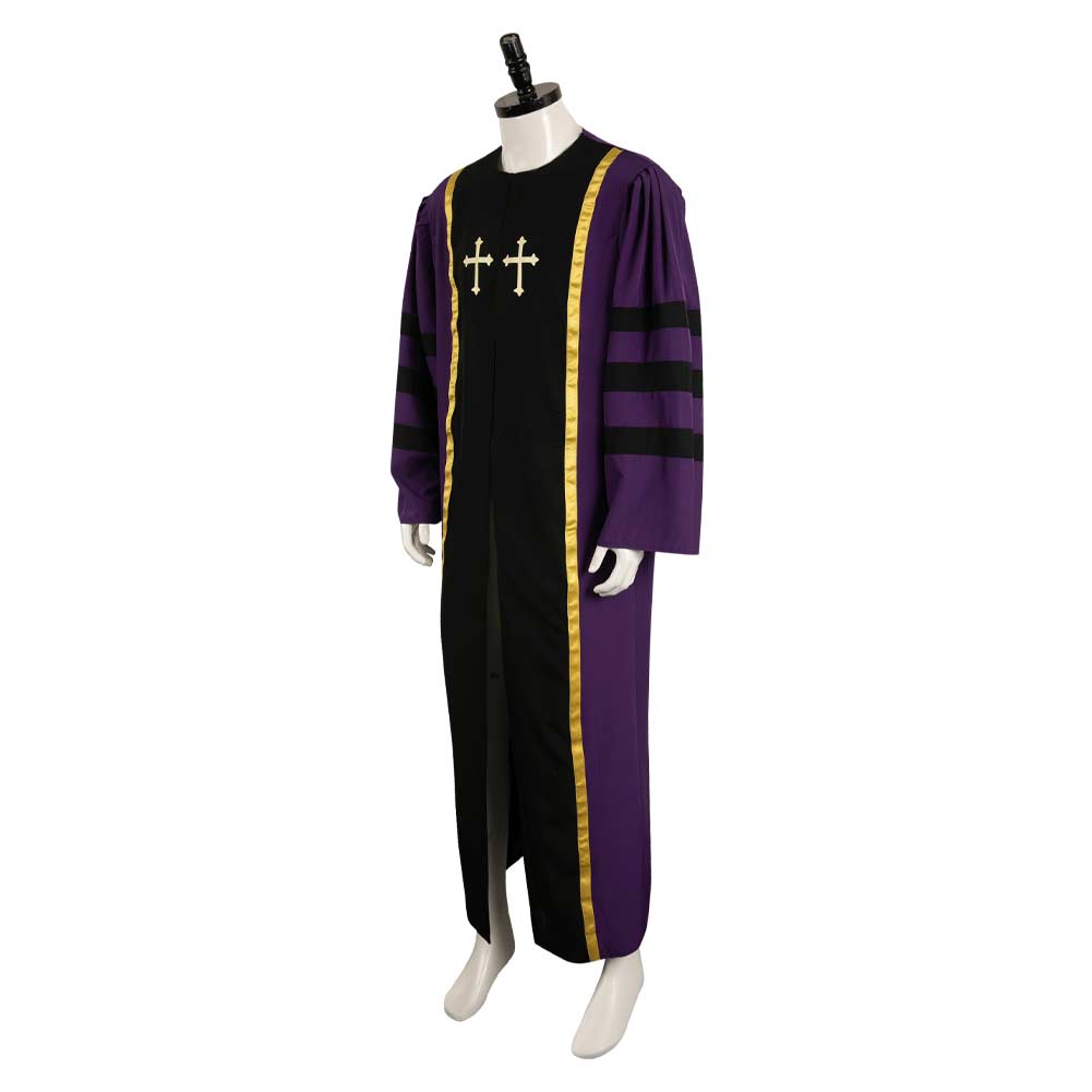 Herren Mönch Robe Cosplay Kostüm Outfits Halloween Karneval Anzug