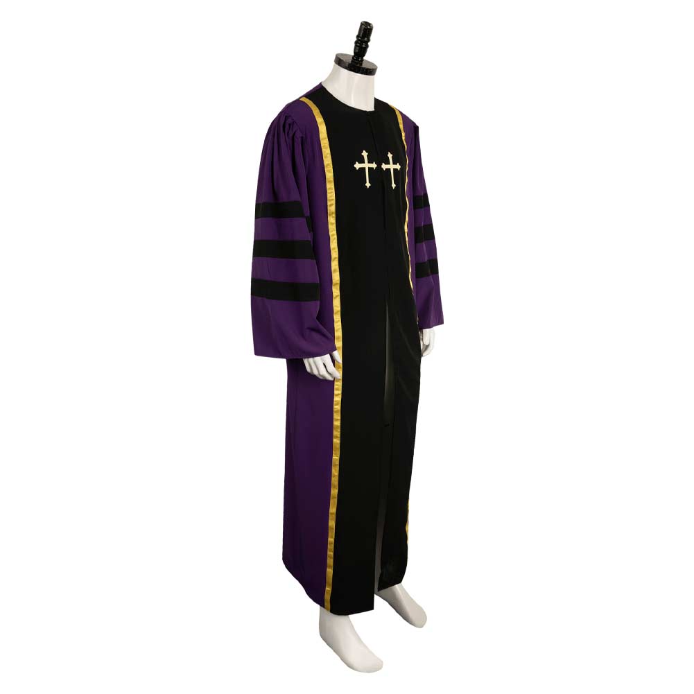 Herren Mönch Robe Cosplay Kostüm Outfits Halloween Karneval Anzug
