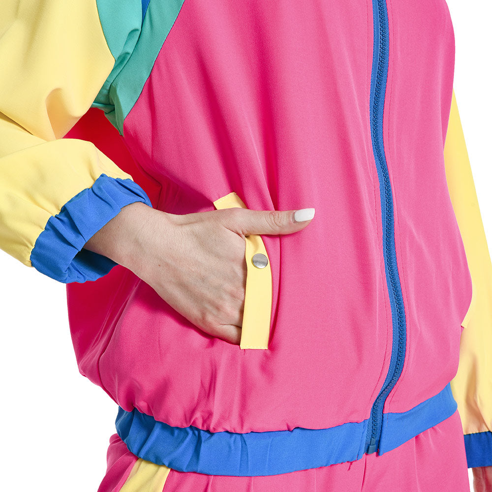 80er Retro Disco Kostüme Halloween Damen Halloween Karneval Trainingsanzug