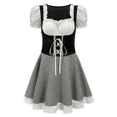 Damen Oktoberfest Münchener Bierfest Deutsch Bayerisch Cosplay Kostüm Outfits Halloween Faschingskostüm