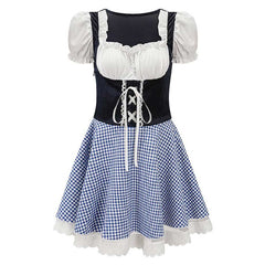 Damen Oktoberfest Münchener Bierfest Deutsch Bayerisch Cosplay Kostüm Outfits Halloween Faschingskostüm