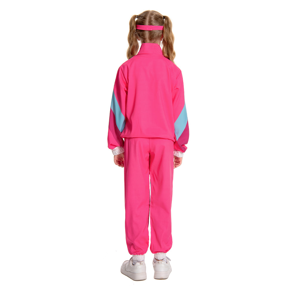 Kinder Retro 80 90S Hip hop Sportkleidung Cosplay Kostüm Outfits Halloween Karneval Anzug