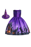 Halloween Karnval Mädchen Kleid für Kinder Mädchen Kleid Cosplay Kleid Hexen Kinder Kleid