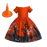 Halloween Karnval Mädchen Kleid für Kinder Mädchen Kleid Cosplay Kleid Hexen Kinder Kleid