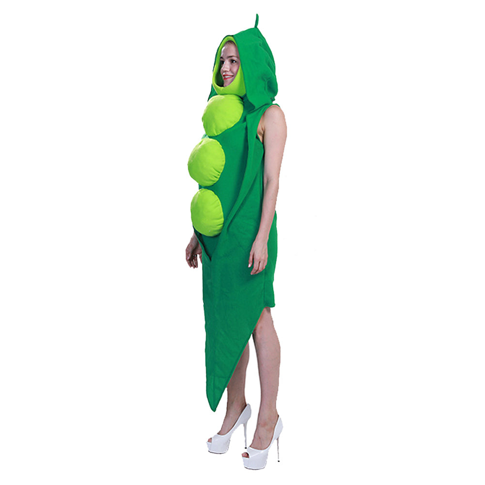 Erbse Gemüse Kostüm Unisex Halloween Karneval Party Outfits