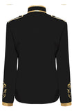 Mittelalterliches Herren Kostüm Hofstaat Prinz Gold bestickter Blazer Jacke