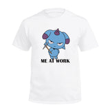 Erwachsene unisex Palworld Meme Depresso Kurzarm 3D Druck originall Top Rundhals T-Shirt