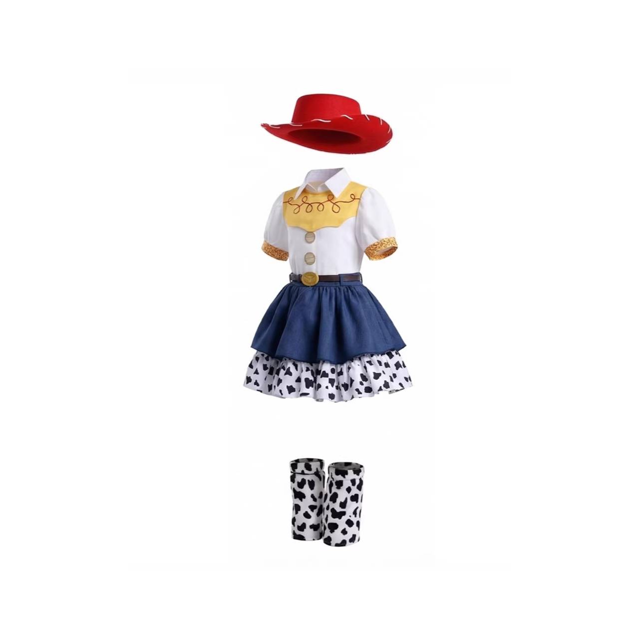 Toy S Kinder Jessie Mädchen Kleid Cosplay-Kostüm für Halloween, Karneval und Partys