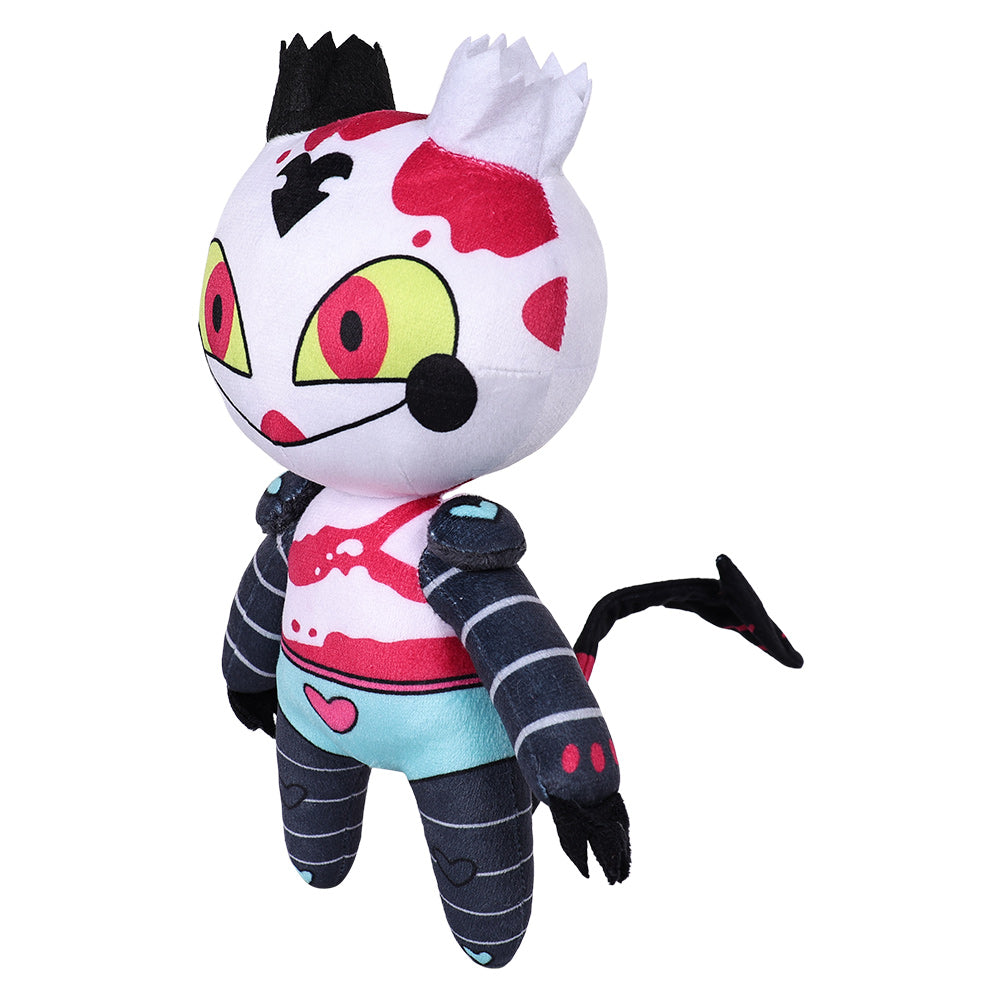 Hazbin Hotel Alastor Fizzarolli Verfluchte Katze Plüschtiere Cartoon weiche Plüschpuppen Maskottchen Geburtstag Weihnachten Geschenk